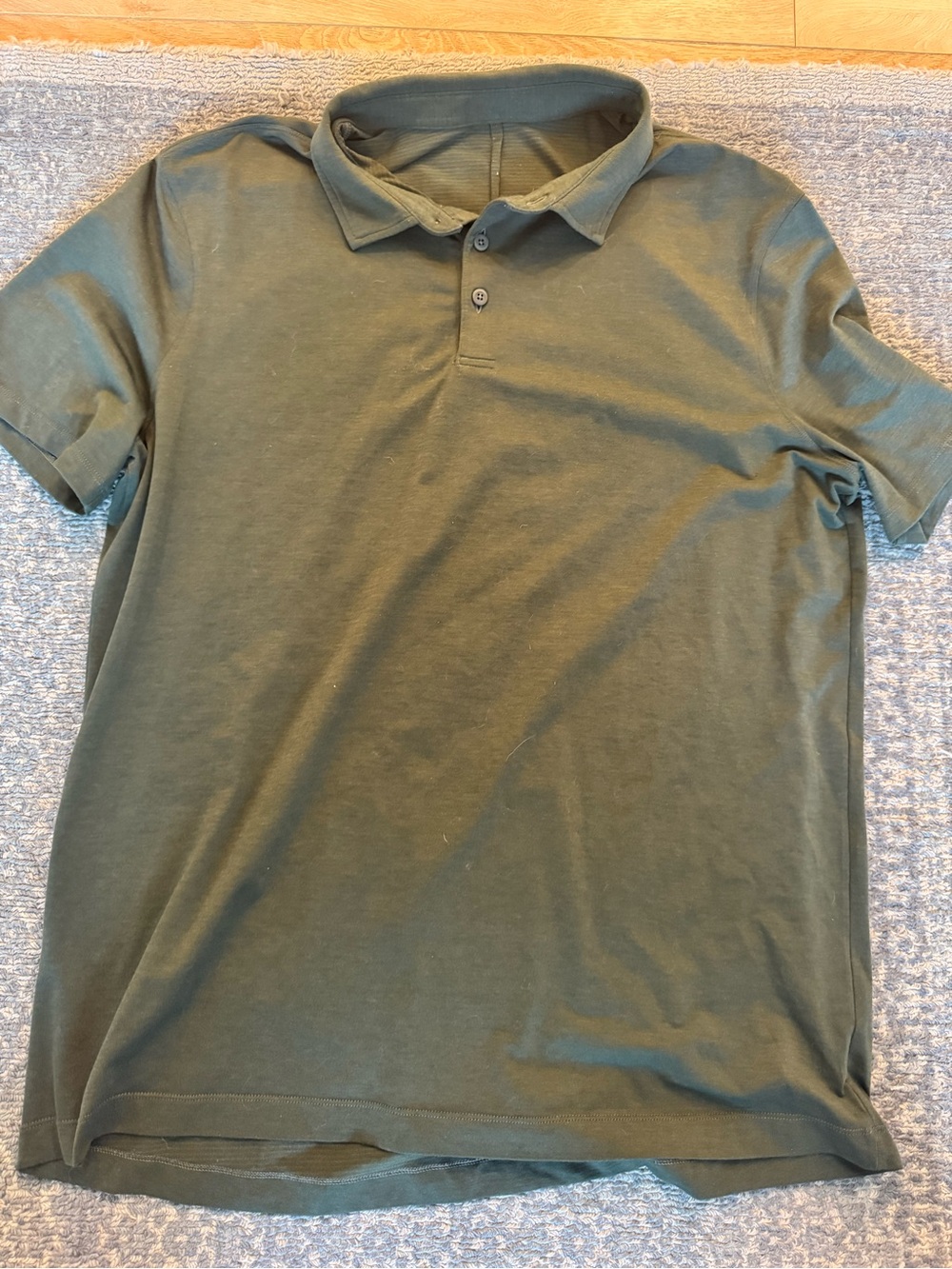 Lululemon Men's Polo Shirt in Olive Green